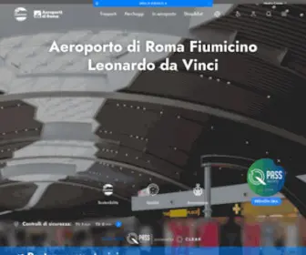 ADR.it(Tutte le informazioni utili sull'aeroporto di Roma Fiumicino "Leonardo da Vinci") Screenshot