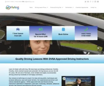 Adriving.co.uk(Quality Driving Lessons with Best Driving School and Approved Driving Instructors) Screenshot
