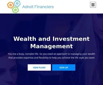 Adroitfinanciers.com(Adroit Financiers) Screenshot