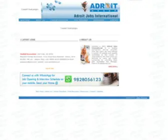 Adroitjobs.com(Adroit Jobs International) Screenshot