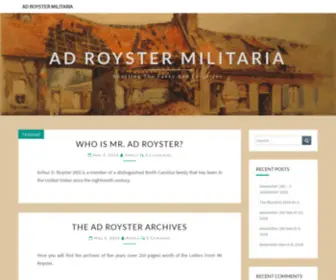 Adroystermilitaria.com(AD Royster Militaria) Screenshot