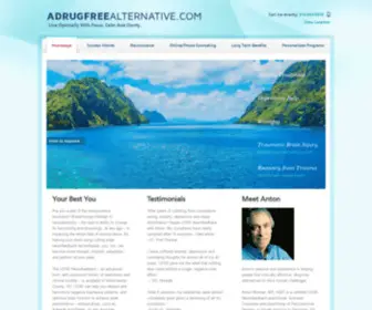 Adrugfreealternative.com(Live optimally with focus) Screenshot