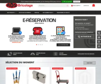 ADS-Bricolage.fr(Page d'accueil) Screenshot