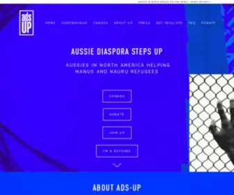 ADS-Up.org(Ads-Up Aussie/US Refugee Network) Screenshot