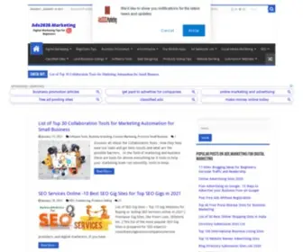 ADS2020.marketing(Digital Marketing Blog For Beginners On Small Business Promotion) Screenshot