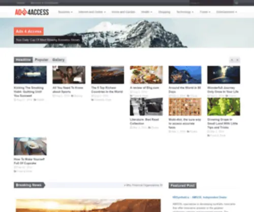 ADS4Access.us(Website, apps and business reviews) Screenshot