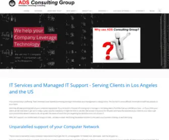 Adscon.com(Managed IT Services Los Angeles) Screenshot