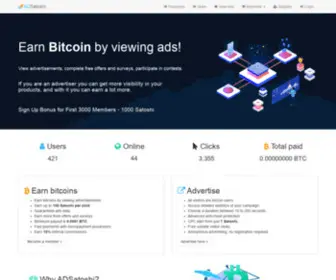 Adsatoshi.com(ADSatoshi is a paid) Screenshot