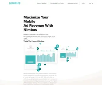 Adsbynimbus.com(Get the most out of your mobile advertising with Ads by Nimbus) Screenshot