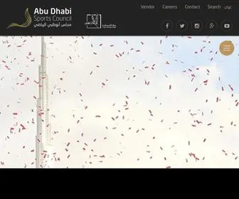 ADSC.ae(Abu Dhabi Sports Council) Screenshot