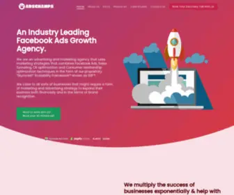 Adschamps.com(An Industry Leading Facebook Ads Growth Agency) Screenshot