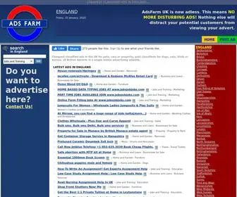 Adsfarm.co.uk(Cheapest classified ads England) Screenshot