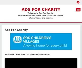 Adsforcharity.com(ADS FOR CHARITY) Screenshot