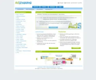 Adshopping.com(Deutschlands erster Internet) Screenshot