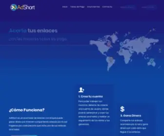 Adshort.world(Earn money on short links with high CPM) Screenshot