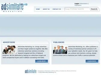 Adsimilate.com(Online Advertising Company) Screenshot