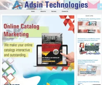Adsinmedia.com(Adsin Technologies Bangalore) Screenshot