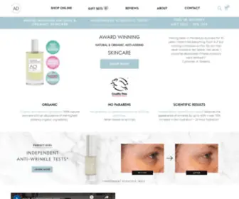 Adskinsynergy.com(Award Winning Organic Skincare) Screenshot