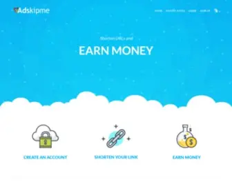 Adskipme.com(Short URL and Earn With) Screenshot
