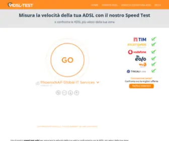 ADSL-Test.it(Speed Test ADSL: Velocità ADSL) Screenshot