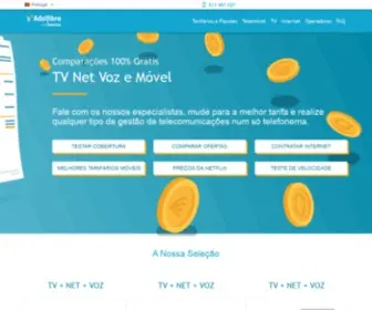 Adslfibra.pt(O seu especialista de poupança em telecomunicações) Screenshot