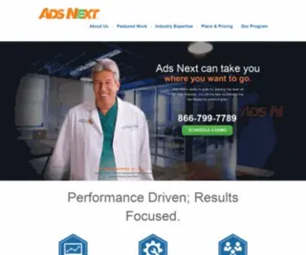 Adsnext.com(Websites and Internet Marketing for Dentist and Cosmetic Doctors) Screenshot