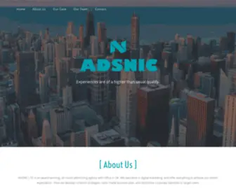 Adsnic.net(Experiences are of a higher than usual quality) Screenshot