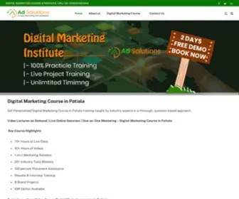 Adsolutionsmarket.com(Digital marketing course in Patiala) Screenshot