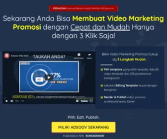 Adsoov.com(Software Video Marketing) Screenshot