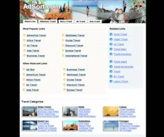 Adsort.com(The Leading Ad Sort Site on the Net) Screenshot