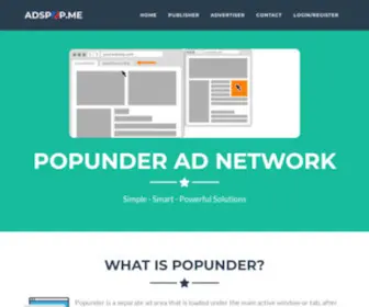 Adspop.me(Simple Smart Powerful Popunders Ad Network) Screenshot