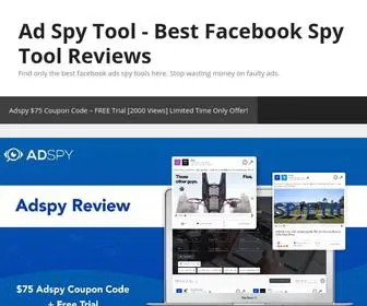 Adspytool.net(Stop wasting money on faulty ads) Screenshot