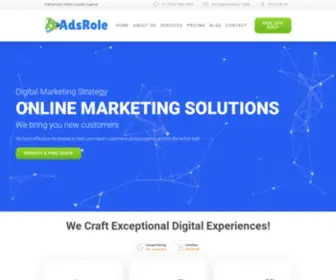 Adsrole.com(A Digital Marketing Company in Texas) Screenshot