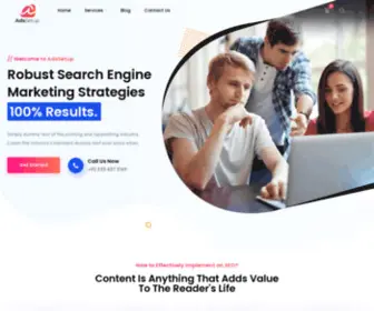 Adssetup.com(Digital Marketing Agency) Screenshot