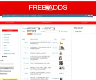 Adssos.net(Free ads) Screenshot