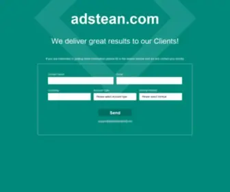 Adstean.com(Contact us) Screenshot