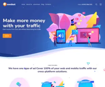 Adstoo.com(Make more money with your traffic A network of publishers and advertisers) Screenshot