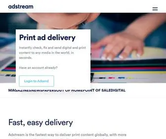 Adstream.com(Adstream's powerful advertising platform) Screenshot