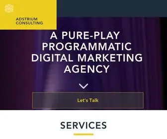 Adstrium.com(Programmatic Advertising) Screenshot