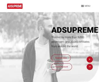 Adsupreme.net(Advertising Company) Screenshot