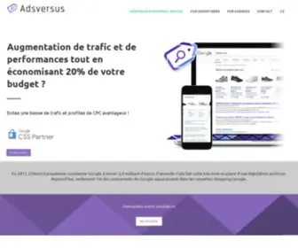 Adsversus.com(Google Comparison Shopping) Screenshot