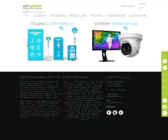 Adsystem.pl(Producent systemów wystawienniczych takich jak ścianki tekstylne) Screenshot