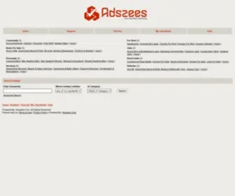 Adszees.com(Free Classified Advertising) Screenshot