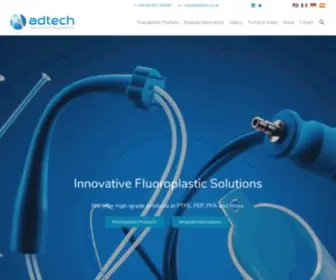 Adtech.co.uk(Fluoroplastic solutions for your applications) Screenshot