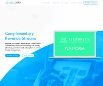 Adtechmedia.io(AdTechMedia Advertising Platform with Micropayments Capabilities for Media Content) Screenshot