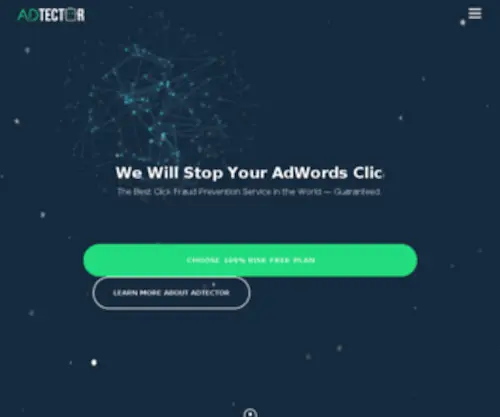 Adtector.com(Click Fraud Prevention Service) Screenshot