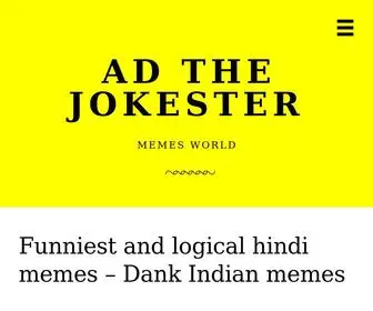 Adthejokester.com(Funniest and logical hindi memes) Screenshot