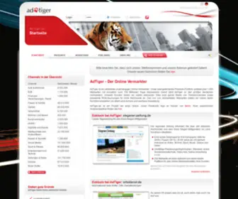 Adtiger.ch(Der reichweitenstarke Online Vermarkter in Deutschland) Screenshot