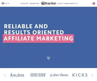 Adtraction.com(Grow your business with partners) Screenshot