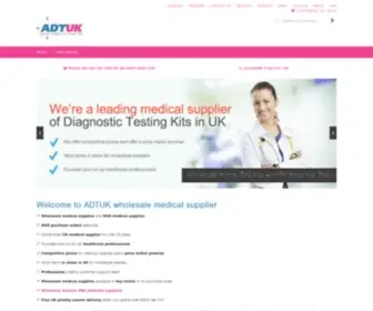 Adtuk.co.uk(Wholesale medical supplies ADTUK) Screenshot